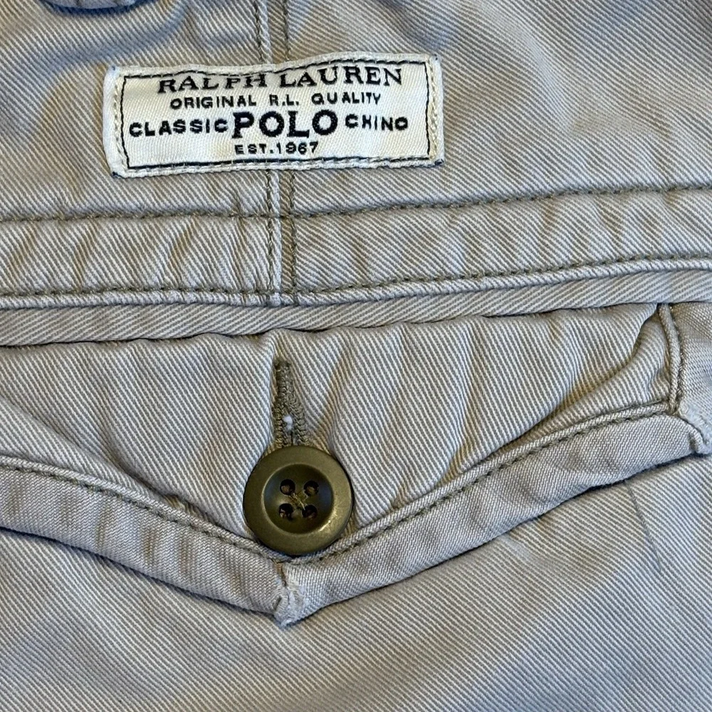 Polo Ralph Lauren Cargo Shorts Men's 36 Baggy Y2K Military Distressed Baggy
